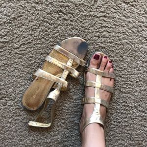 Gold sandals